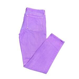 J. Crew Toothpick Jeans 28 Ankle Pink Purple Slim Skinny 30 Preppy